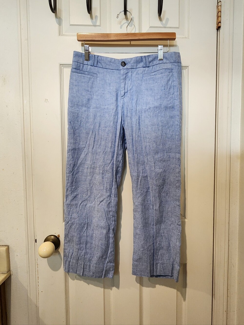 Banana republic blue logan crop pants